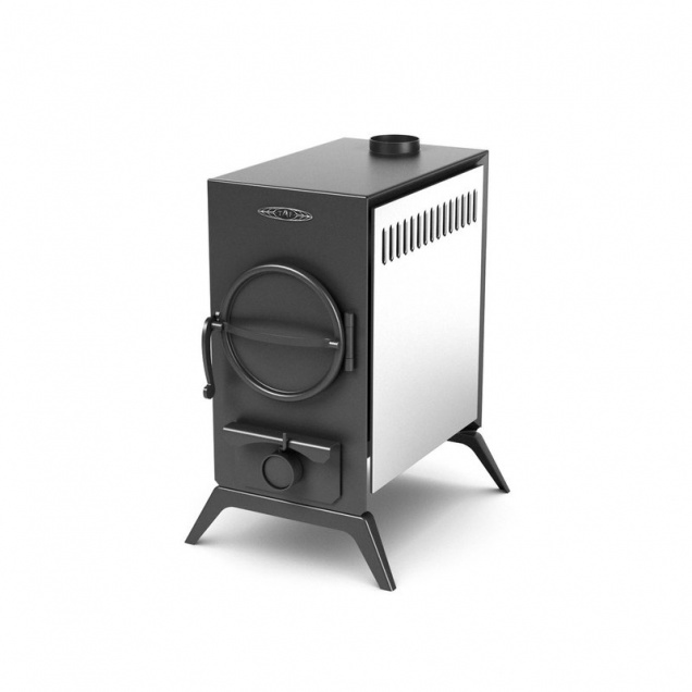 Avoska Inox Anthracite NK with Flue and Legs